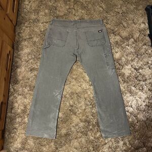 Vintage Genuine Dickies Faded Grey Carpenter Painter Pants Mens 38x32